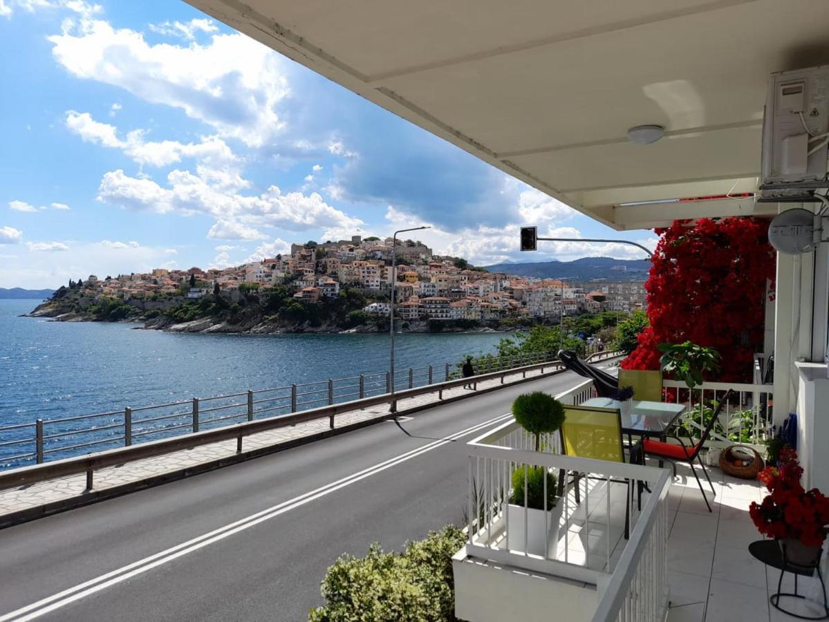 Globy Seaview Apartments Kavala Bagian luar foto
