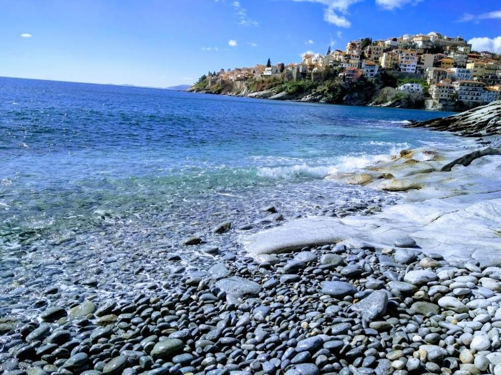 Globy Seaview Apartments Kavala Bagian luar foto